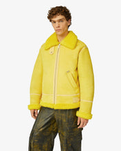 Load image into Gallery viewer, Shearling Jacket | Unisex Coats & Jackets Yellow | GCDS®