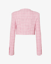 Load image into Gallery viewer, Tweed Cropped Jacket | Women Coats & Jackets Pink | GCDS®