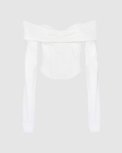 94 couture sweatshirt: Women T-Shirts Dark White | GCDS