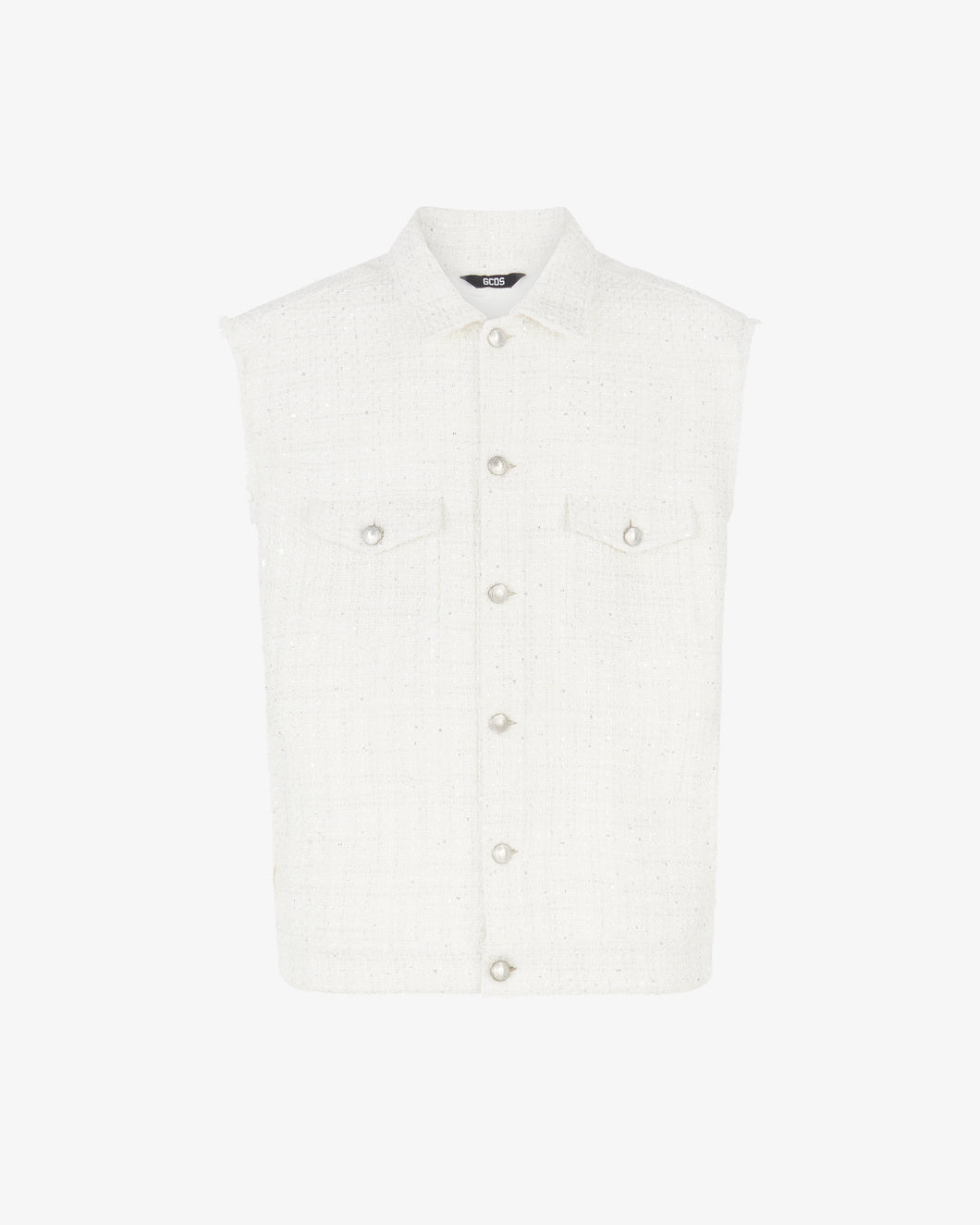 Tweed Sleeveless Jacket