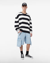 Load image into Gallery viewer, Striped Logo Sweater
