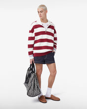 Load image into Gallery viewer, Striped Logo Mockneck Sweater
