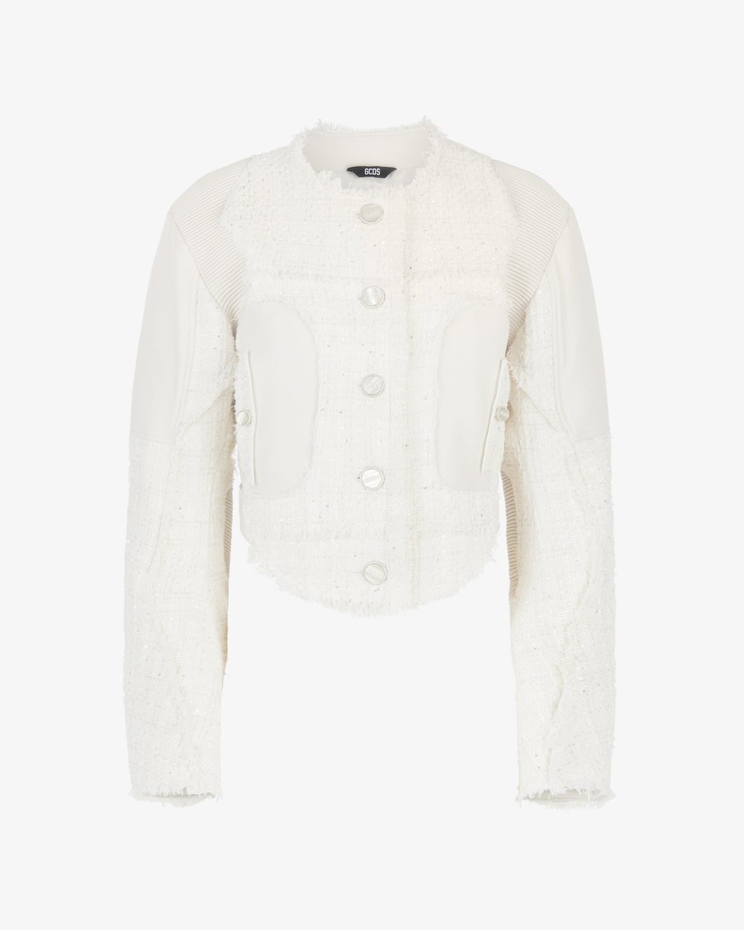 Tweed Leather Jacket