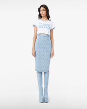 Load image into Gallery viewer, Gcds Monogram Denim Pencil Skirt
