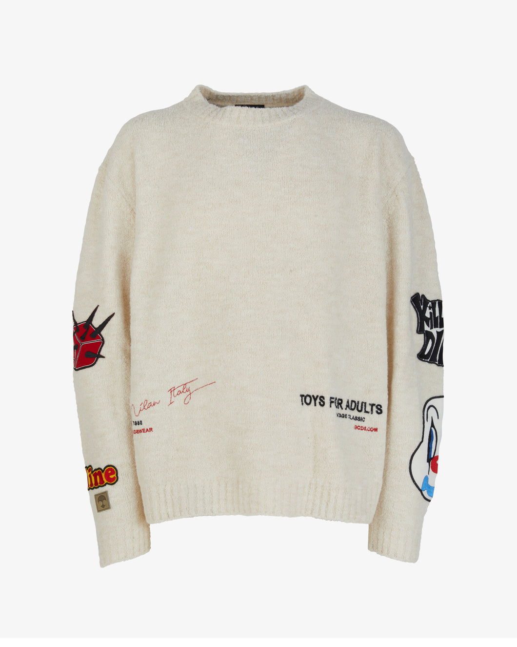 Patch Bouclé Sweater