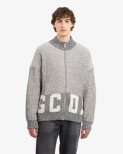 Load image into Gallery viewer, Ribbed Low Logo Full Zip Cardigan
