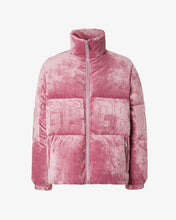 Load image into Gallery viewer, Gcds Logo Band Velvet Puffer Jacket
