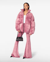 Load image into Gallery viewer, Gcds Logo Band Velvet Puffer Jacket

