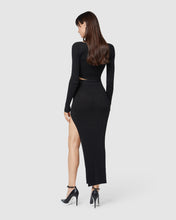 Load image into Gallery viewer, Lurex long skirt: Women Skirt Black | GCDS

