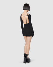 Load image into Gallery viewer, Lurex mini dress: Women Dresses Black | GCDS
