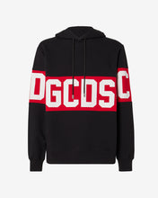 Load image into Gallery viewer, Gcds logo Band Regular Hoodie | Men Hoodie Black | GCDS
