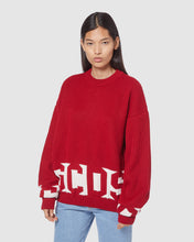 Load image into Gallery viewer, Gcds low band sweater: Men Knitwear Red | GCDS
