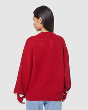 Load image into Gallery viewer, Gcds low band sweater: Men Knitwear Red | GCDS
