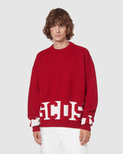 Load image into Gallery viewer, Gcds low band sweater: Men Knitwear Red | GCDS
