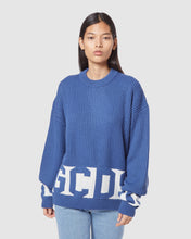 Load image into Gallery viewer, Gcds low band sweater: Men Knitwear Blue | GCDS
