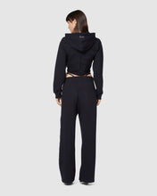Load image into Gallery viewer, Embroidered Gcds wide sweatbottoms: Women Trousers Black | GCDS
