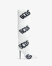 Load image into Gallery viewer, Faux Fur Logo Boots | Women Boots White | GCDS®
