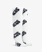 Load image into Gallery viewer, Faux Fur Logo Boots | Women Boots White | GCDS®
