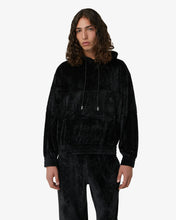 Load image into Gallery viewer, Gcds Band Logo Velvet Hoodie | Unisex Sweatshirts Black | GCDS®
