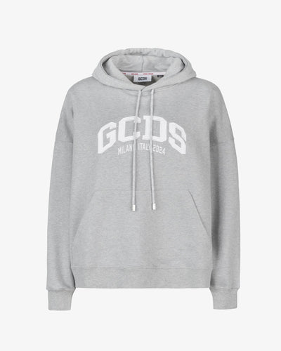 Gcds Logo Lounge Hoodie | Unisex Sweatshirts Grey | GCDS®