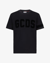 Load image into Gallery viewer, Gcds Logo Velvet T-Shirt | Men T-shirts Black | GCDS®
