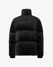 Load image into Gallery viewer, Gcds Logo Band Velvet Puffer Jacket | Unisex Coats &amp; Jackets Black | GCDS®
