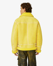 Load image into Gallery viewer, Shearling Jacket | Unisex Coats &amp; Jackets Yellow | GCDS®
