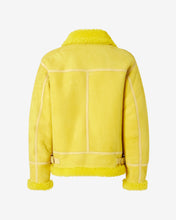 Load image into Gallery viewer, Shearling Jacket | Unisex Coats &amp; Jackets Yellow | GCDS®
