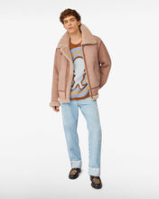 Load image into Gallery viewer, Shearling Jacket | Unisex Coats &amp; Jackets Beige | GCDS®
