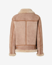 Load image into Gallery viewer, Shearling Jacket | Unisex Coats &amp; Jackets Beige | GCDS®
