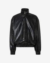 Load image into Gallery viewer, Faux Leather Oversized Jacket | Unisex Coats &amp; Jackets Black | GCDS®
