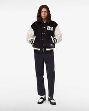 Load image into Gallery viewer, Wirdo Varsity Bomber | Unisex Coats &amp; Jackets Black | GCDS®
