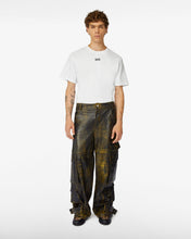 Load image into Gallery viewer, Rub-Off Leather Ultracargo | Men Trousers Black | GCDS®
