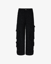 Load image into Gallery viewer, Ultracargo Tweed Trousers | Unisex Trousers Black | GCDS®
