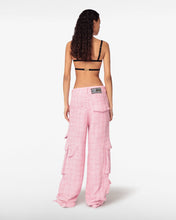 Load image into Gallery viewer, Ultracargo Tweed Trousers | Unisex Trousers Pink | GCDS®
