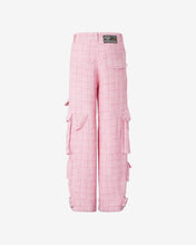Load image into Gallery viewer, Ultracargo Tweed Trousers | Unisex Trousers Pink | GCDS®
