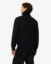 Load image into Gallery viewer, Gcds Low Band Half Zip Mockneck | Men Knitwear Black | GCDS®
