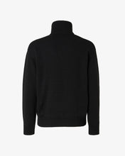 Load image into Gallery viewer, Gcds Low Band Half Zip Mockneck | Men Knitwear Black | GCDS®
