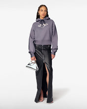 Load image into Gallery viewer, Vintage Gcds Crop Hoodie | Women Sweatshirts Multicolor | GCDS®
