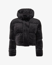 Load image into Gallery viewer, Gcds Velvet Bomber | Women Coats &amp; Jackets Black | GCDS®
