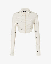 Load image into Gallery viewer, Gcds Kittho Cotton Cropped Shirt | Women T-shirts Off White | GCDS®
