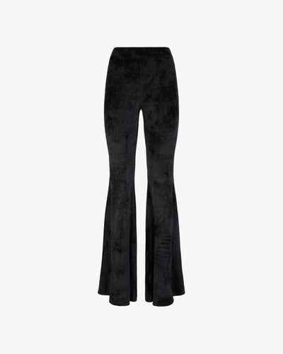 Velvet Trousers | Women Trousers Black | GCDS®