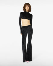 Load image into Gallery viewer, Velvet Trousers | Women Trousers Black | GCDS®
