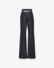 Load image into Gallery viewer, High Waist Denim Trousers | Women Trousers Blue | GCDS®
