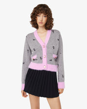 Load image into Gallery viewer, Gcds Kittho Cardigan | Women Knitwear Grey | GCDS®
