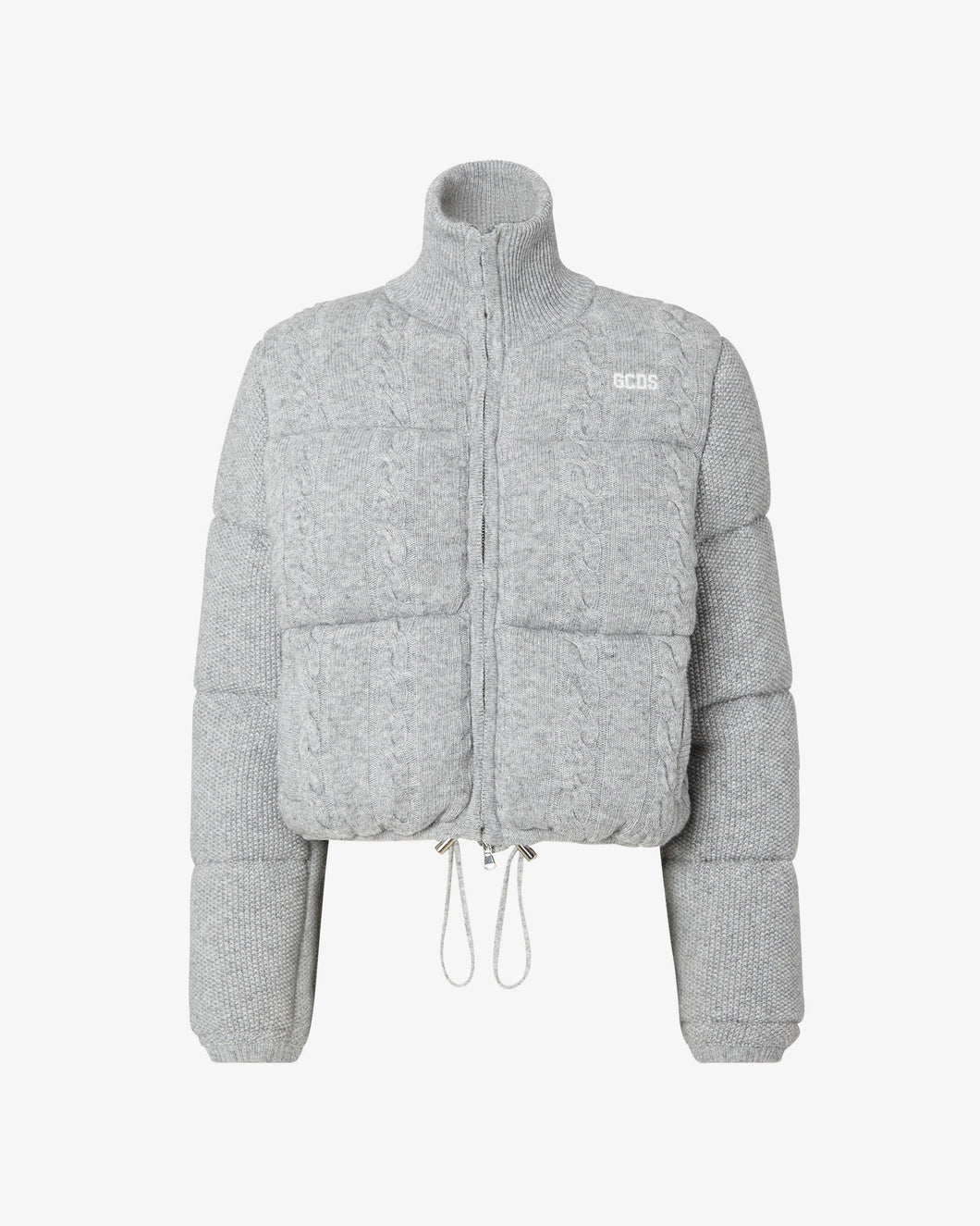 Gcds Braids Down Jacket | Women Coats & Jackets Grey | GCDS®