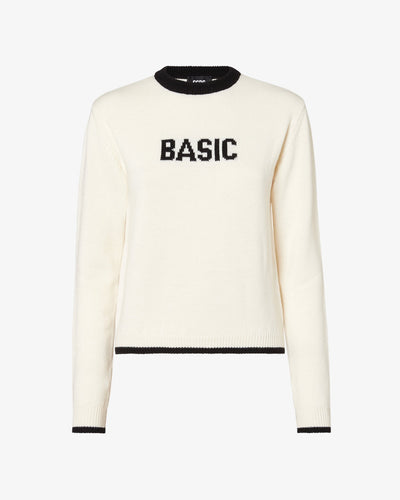 Basic Sweater | Women Knitwear White | GCDS®