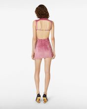 Load image into Gallery viewer, Velvet Mini Dress | Women Mini &amp; Long Dresses Mauve Pink | GCDS®
