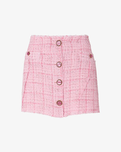 Tweed Mini Skirt | Women Mini & Long Skirts Pink | GCDS®