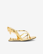 Load image into Gallery viewer, Morso Thong Sandals | Women Sandals Gold | GCDS®
